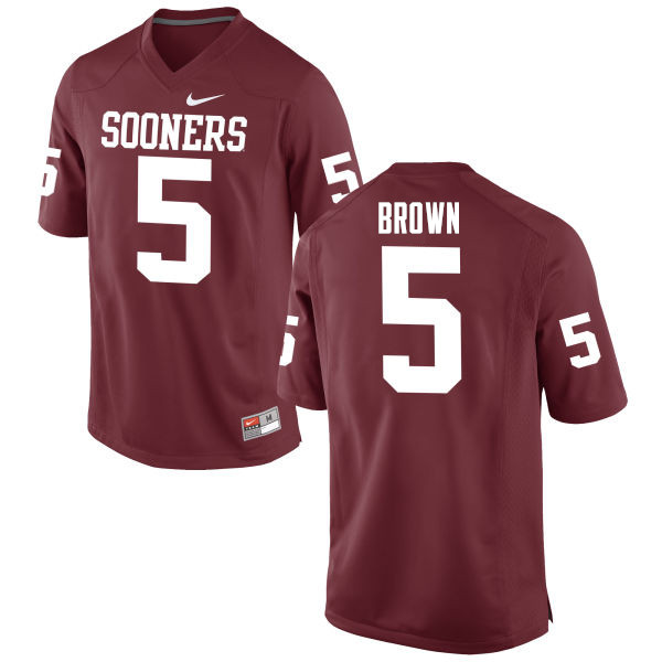 Oklahoma Sooners #5 Marquise Brown College Football Jerseys Game-Crimson